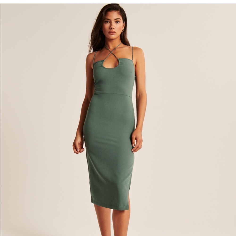 A&F Strappy Halter Midi Dress.